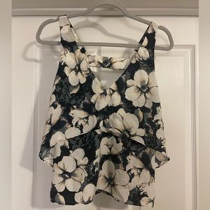 INTERMIX silk floral tank top